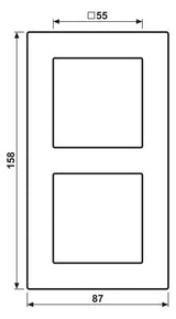 Jung AC582BFANM Rahmen 2fach bruchsicher Serie A creation anthrazit matt