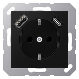 Jung A1520-15CASWM SCHUKOsteckdose m.USB Typ AC