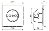 Jung LS1520KIWWM SCHUKO Steckdose KI