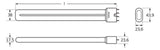 Osram DULUX L 55W/830 2G11 535mm FS1 Kompakt-LLp Warmton f.EVG