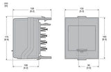 Schneider KSB32CM55 Canalis Abgangs- adapter f.4pol Modularg. 32A 5x18mm