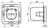 Jung A1520-15CASWM SCHUKOsteckdose m.USB Typ AC
