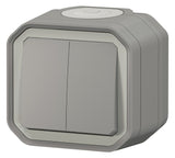 Legrand 069714L Plexo New FRAP Serienschalter 10 AX Steckkl.IK08 Grau