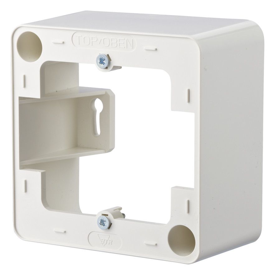 Metz 130829-4302-I Aufputzrahmen 85x85x43mm 1fach reinweiß