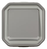 Legrand 069722L Plexo New FRAP Taster beleuchtet 10 A Steckkl.(SL) IK 08 Grau