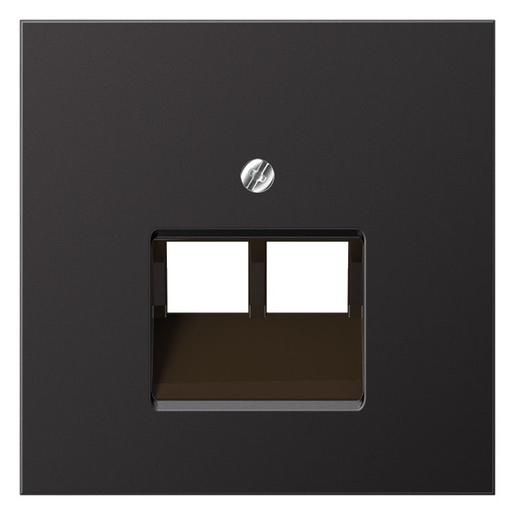 Jung AL2969-2UAD Abdeckung f.IAE/UAE 2x8polig LS Aluminium dark