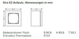 GIRA 021929 AP-Gehäuse 1fach flach System 55 Reinweiß glänzend