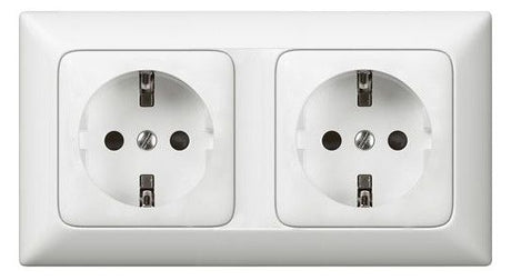 Legrand 776172 Steckdose (SL) 2-fach waagerecht volle Platte Creo ultraweiß