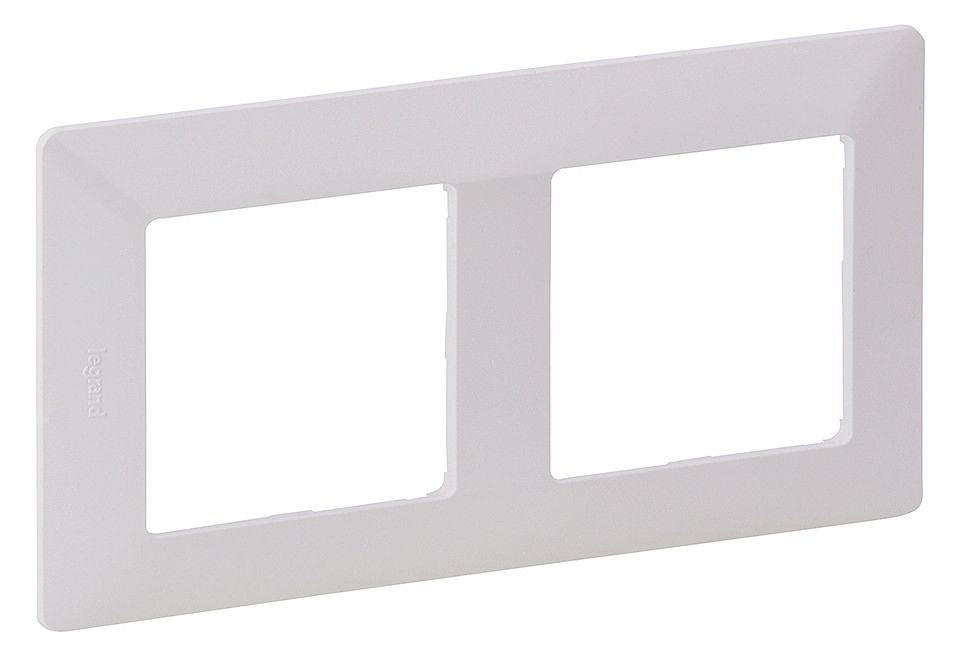 Legrand 754002 Rahmen 2-fach Valena Life ultraweiß Thermoplast