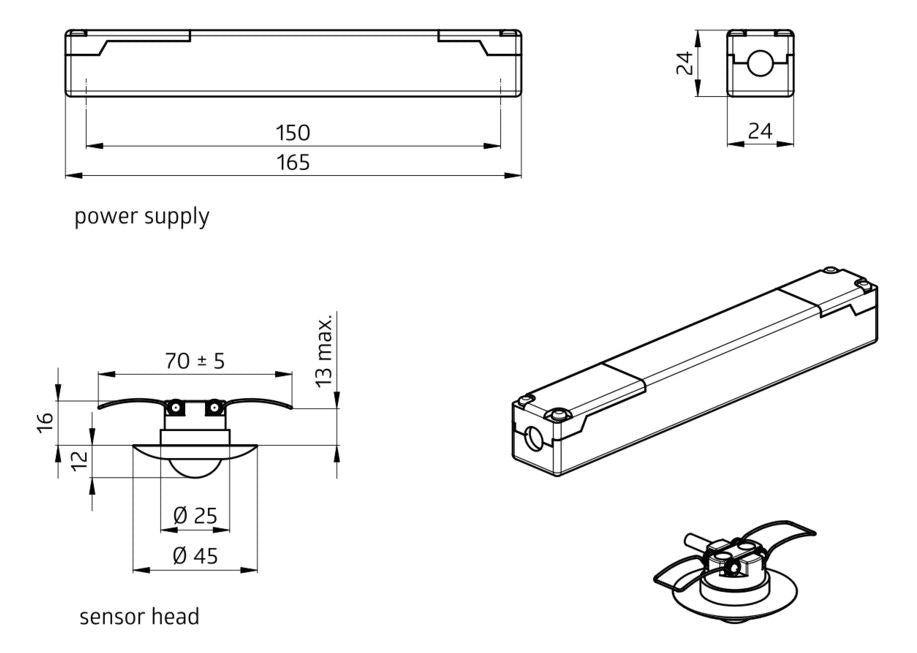 BEG 92900 PD9-M-1C-DE weiß LUXOMAT Präsenzmelder