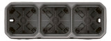 Legrand 069680L Plexo New 3-fach Gehäuse horizontal u.vertikal in der Grau