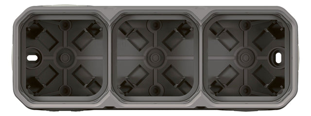 Legrand 069680L Plexo New 3-fach Gehäuse horizontal u.vertikal in der Grau