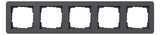GIRA 0215152 Abdeckrahmen 5f Gira E1 Anthrazit