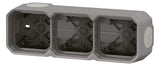 Legrand 069680L Plexo New 3-fach Gehäuse horizontal u.vertikal in der Grau