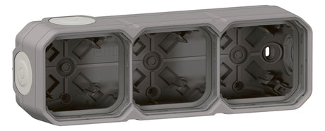 Legrand 069680L Plexo New 3-fach Gehäuse horizontal u.vertikal in der Grau