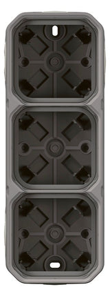 Legrand 069680L Plexo New 3-fach Gehäuse horizontal u.vertikal in der Grau