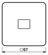 Jung CD590KOBF Wippe Lichtleiter bruchsicher weiß