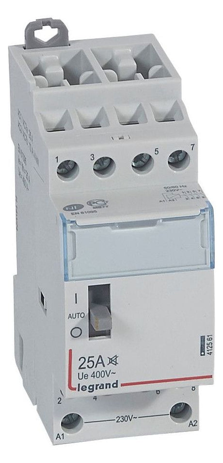 Legrand 412561 CX3 Schütz brummfrei 230V 25A 4S m.Handschalter