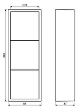Jung AL2583A-L Aufputz-Kappe 3fach Aluminium