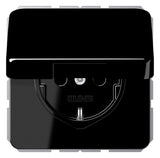 Jung CD1520BFKLSW SCHUKO Steckdose m.Klappdeckel schwarz