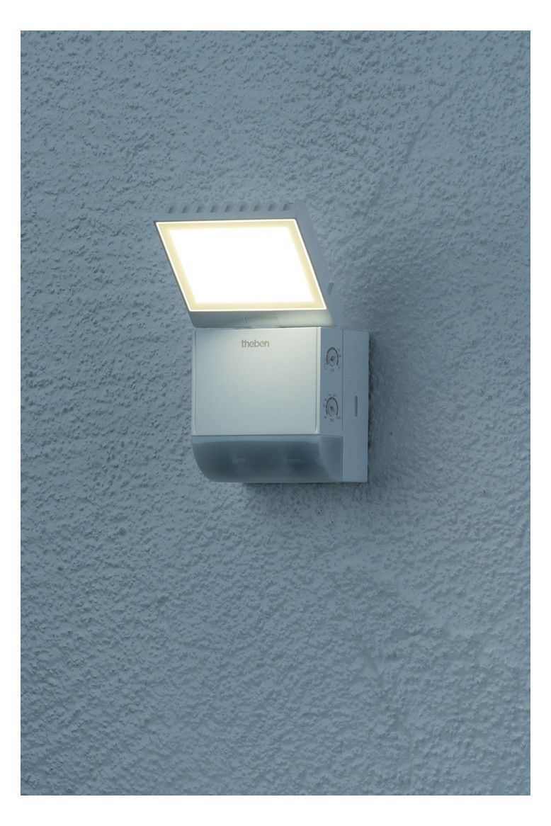 Theben theLeda S8-100 WH LED-Strahler m.Bew.melder f.Wandm. 8W ws 1020800