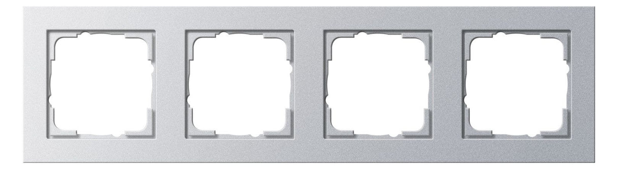 GIRA 021425 Abdeckrahmen 4fach E2 Farbe Alu