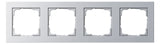 GIRA 021425 Abdeckrahmen 4fach E2 Farbe Alu