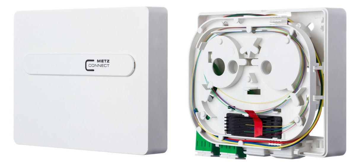 Metz 1501197G02HC ADT splice 2xLC-Duplex APC OS2 Glasfaser Anschlusseinh. OpDAT
