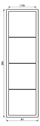 Jung LS984SWM Rahmen 4f