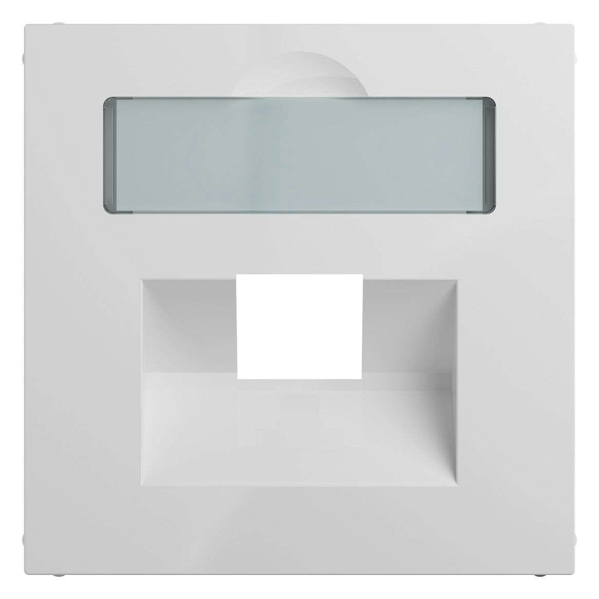 Legrand 765158 SEANO Abdeckung 1x RJ45 f Datendosen Fremdfabrikate Ultraweiß