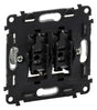 Legrand 752008 Doppelwechselschalter (SL) 10AX bel. m.2LEDs Valena IN’MATIC