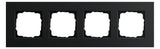 GIRA 0214126 Abdeckrahmen 4fach Esprit Aluminium Schwarz (eloxiert)