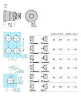 Schneider ZB5AT84 Frontelement rund rot D40mm f.NOT-HALT/NOT-AUS Zugentriegelung