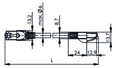 TEGA 100008981 Patchkabel S/FTP Cat.6a Grau