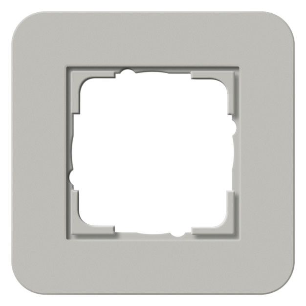 GIRA 0211412 Abdeckrahmen 1fach E3 Grau/Reinweiß glänzend Soft-Touch