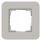 GIRA 0211412 Abdeckrahmen 1fach E3 Grau/Reinweiß glänzend Soft-Touch