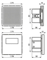 Jung DABLS1BTWW Smart Radio DAB+m.Bluetooth-Set Mono