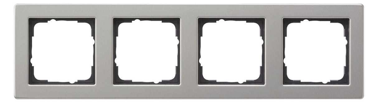 GIRA 021433 Abdeckrahmen 4fach E2 Edelstahl