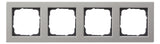 GIRA 021433 Abdeckrahmen 4fach E2 Edelstahl