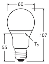 Ledvance CLASSIC A V 8.5W 840 FR E27 LED-Lampen, klassische Kolbenform