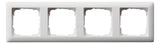 GIRA 021404 Abdeckrahmen 4fach Standard 55 Reinweiß seidenmatt