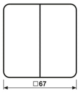 Jung CD595 Wippe Serienschalter weiß
