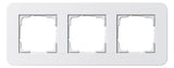 GIRA 0213410 Abdeckrahmen 3fach E3 Reinweiß/Reinweiß glänzend Soft-Touch