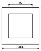 Jung A5581BFAL Rahmen 1f.bruchsicher f.waager.u.senkr.komb.