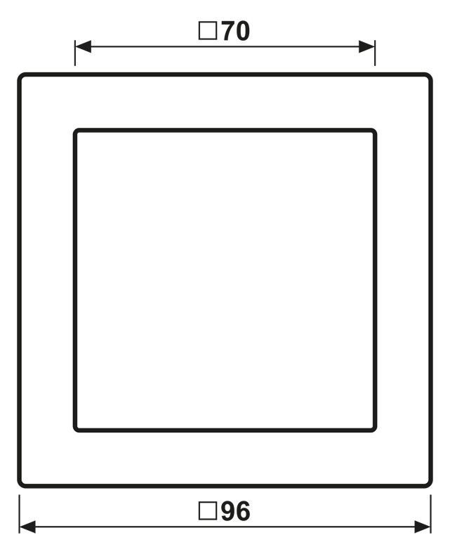 Jung ESD2981 Rahmen 1fach 96x96mm LS/FD-design Edelstahl