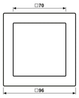 Jung ESD2981 Rahmen 1fach 96x96mm LS/FD-design Edelstahl