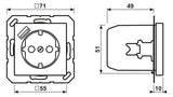 Jung A1520-18AWW SCHUKOsteckdose m.USB Weiß