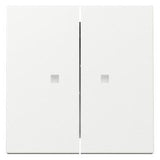 GIRA 363103 Wippe 2fach Kontrollfenster System 55 Reinweiß glänzend
