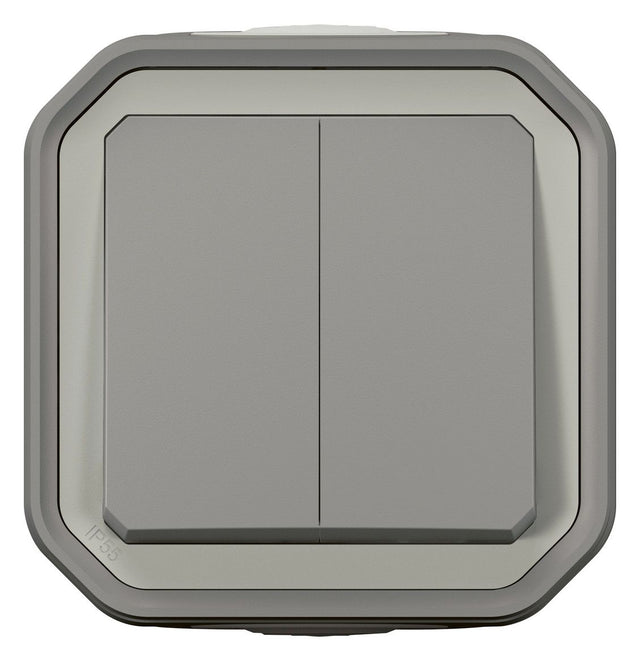 Legrand 069714L Plexo New FRAP Serienschalter 10 AX Steckkl.IK08 Grau