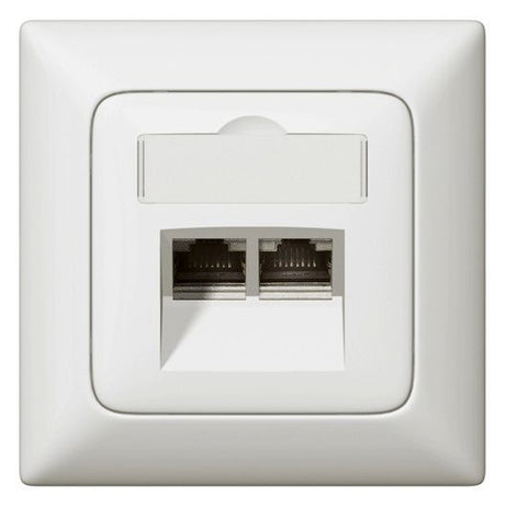 Legrand 776758 Abdeckung RJ45 C5 Kat.6 Beschriftungsträger Creo ultraweiß